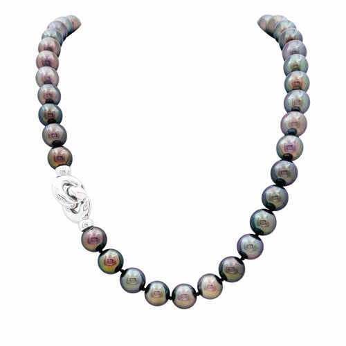Collier Collier 42 perles de Tahiti en or blanc 58 Facettes 35729