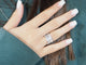 Bague 50 INEDT Op'art - Bague ajourée en or blanc et diamants 58 Facettes 33437