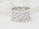 Bague 50 INEDT Op'art - Bague ajourée en or blanc et diamants 58 Facettes 33437