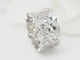 Bague 50 INEDT Op'art - Bague ajourée en or blanc et diamants 58 Facettes 33437