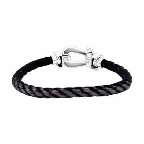 Bracelet Fred Force 10 - Bracelet en or blanc et diamants 58 Facettes 35792