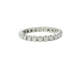 Bague 53 Alliance américaine - Bague en or blanc et diamants 0,75 ct 58 Facettes 33427