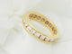 Bague 53.5 Alliance tour complet en or jaune et diamants 1,32 ct 58 Facettes 33441