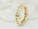 Bague 53.5 Alliance tour complet en or jaune et diamants 1,32 ct 58 Facettes 33441