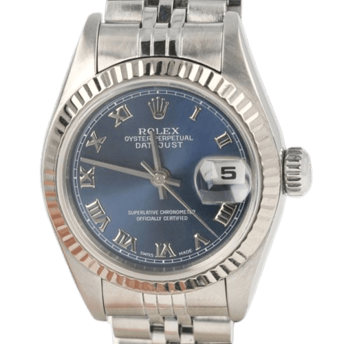 Rolex Lady-Datejust - Ceas de 26 mm din oțel și aur alb 