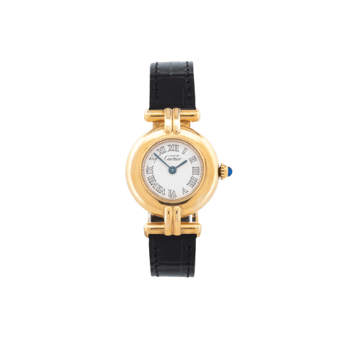 Cartier Must Colisée - Watch in silver-gilt with ivory dial 