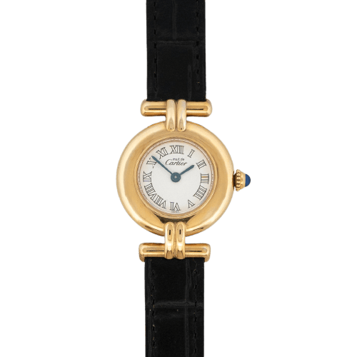 Cartier Must Colisée - Watch in silver-gilt with ivory dial 