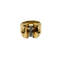Bague 55 Bague Tank nœud papillon en or jaune et diamants 58 Facettes Tank 1