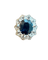 Bague 54 Bague Pompadour en or blanc, saphir et diamants 58 Facettes adadadd