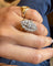 Bague 55.5 Bague marquise en or blanc et diamants 58 Facettes alcool