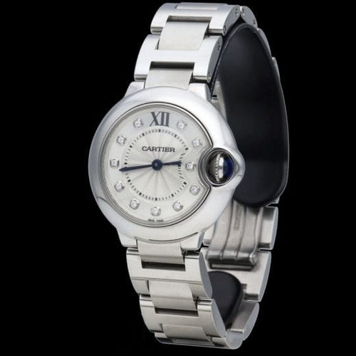 Montre Cartier Ballon Bleu - Montre en acier et diamants 58 Facettes MT47207