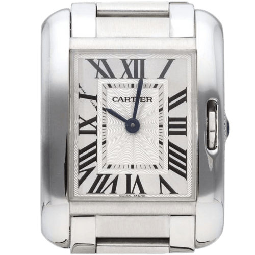 Montre Cartier Tank Anglaise PM - Montre en acier 58 Facettes MT47188