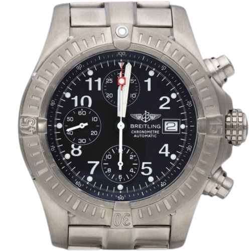 Breitling Super Avenger - Relógio cronógrafo em aço e titânio 