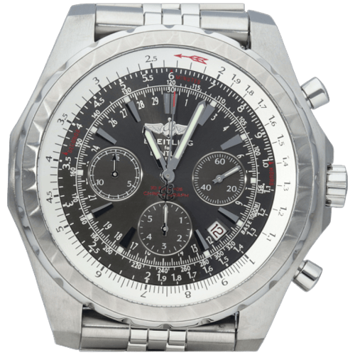 Montre Breitling Bentley Motors T - Montre chronographe GMT en acier 58 Facettes MT47249