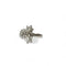Bague 57 Bague fleurs en or gris et diamants 58 Facettes REF2531-302