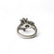 Bague 57 Bague fleurs en or gris et diamants 58 Facettes REF2531-302