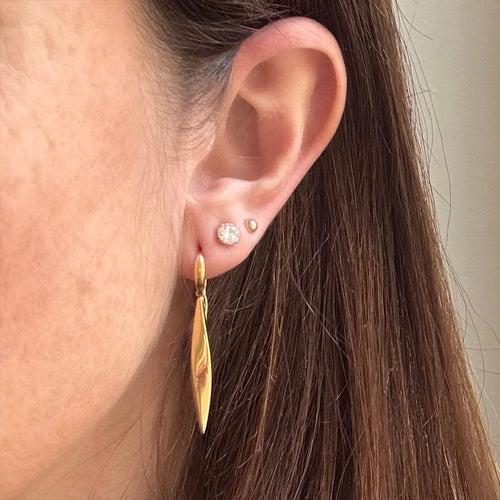 Boucles d'oreilles Boucles d'oreilles - Pampilles losangiques en or jaune 18K 58 Facettes REF2562-330