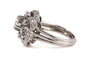 Bague 51 Années 50 - Bague en or blanc, diamant brillant et diamants 8/8 58 Facettes 23824