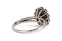 Bague 56 Années 70 - Bague en or blanc, saphir et diamants 58 Facettes 23844
