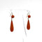 Boucles d'oreilles Minihy Paris - Boucles d'oreilles pendantes en or jaune 18K corail 58 Facettes REF2560-328