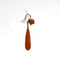 Boucles d'oreilles Minihy Paris - Boucles d'oreilles pendantes en or jaune 18K corail 58 Facettes REF2560-328