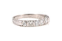 Bague 54 Bague contemporaine en or blanc 18 carats et diamants 58 Facettes B887