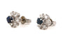 Boucles d'oreilles Boucles d'oreilles en or blanc, saphirs et diamants 58 Facettes B889