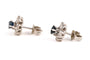Boucles d'oreilles Boucles d'oreilles en or blanc, saphirs et diamants 58 Facettes B889