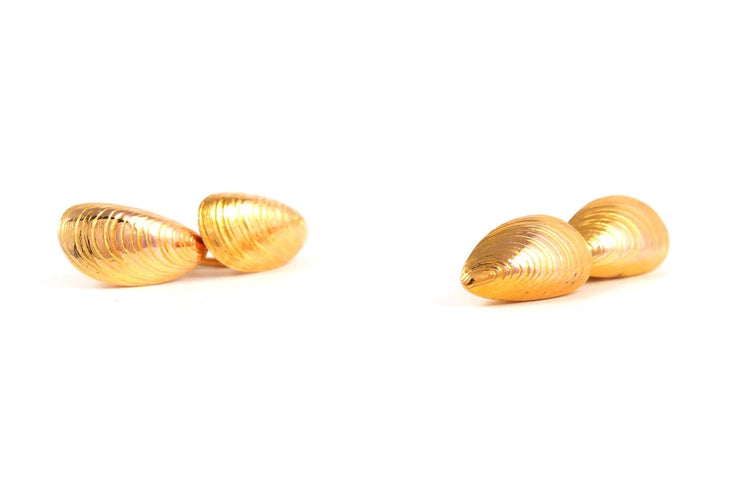 Boutons de manchette Boutons de manchette années 50 en or jaune 18 carats 58 Facettes B891