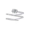 Bague 53 Teide - Bague diamant ovale en or blanc 18K 58 Facettes GBR1065WG
