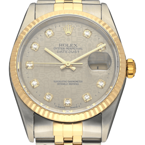 Montre Rolex Datejust - Montre 16233G or et acier 58 Facettes ROL/DJ1/1500