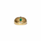 Bague 53 Bague godronnée émeraude en or jaune 18k 58 Facettes REF2575-343
