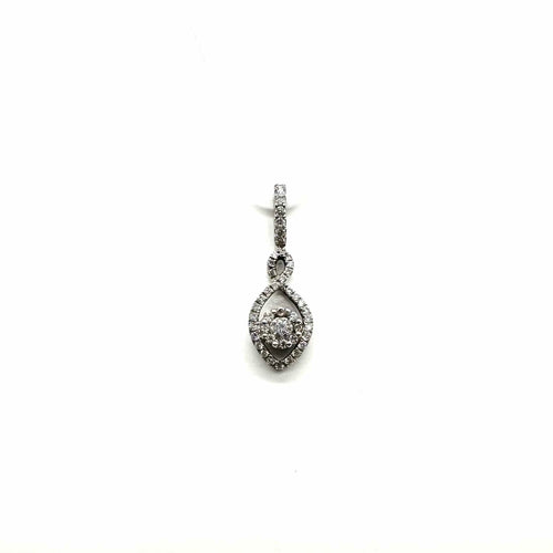 Pendentif Pendentif en or blanc et diamants 58 Facettes Z15B51651
