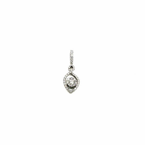 Pendentif Pendentif en or blanc et diamants 58 Facettes Z15B51651