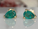 Boucles d'oreilles ALGT - Boucles d'oreilles en or jaune et émeraudes 58 Facettes earrings