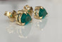 Boucles d'oreilles ALGT - Boucles d'oreilles en or jaune et émeraudes 58 Facettes earrings