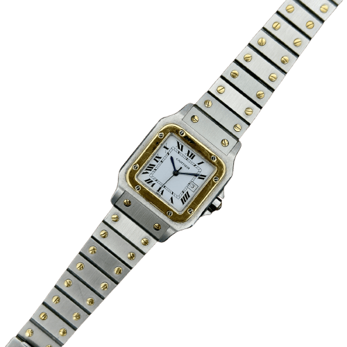Cartier Santos Carrée - Hodinky z oceli a žlutého zlata 