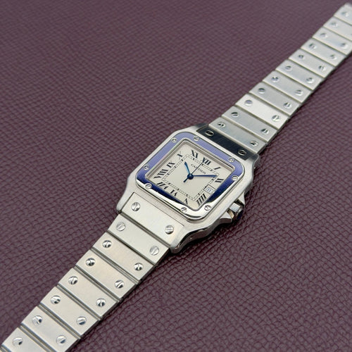 Montre Cartier Santos - Montre Carrée 2960 en acier 58 Facettes 067