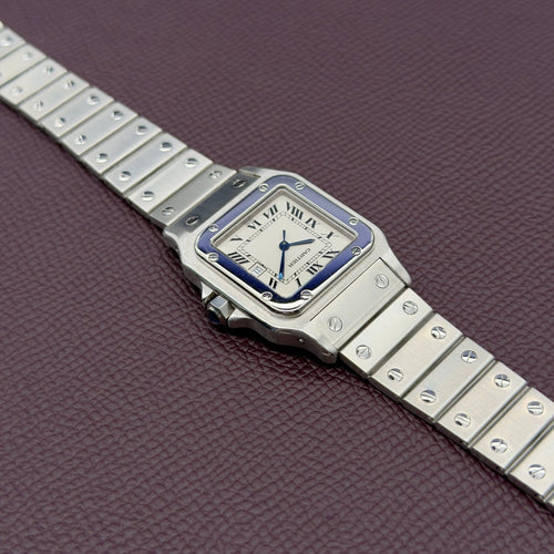 Montre Cartier Santos - Montre Carrée 2960 en acier 58 Facettes 067