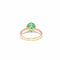 Bague 58 Bague solitaire en or jaune avec émeraude colombienne 58 Facettes 50475