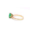 Bague 58 Bague solitaire en or jaune avec émeraude colombienne 58 Facettes 50475