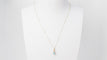 Collier Collier solitaire en or jaune et topaze bleue 58 Facettes XLAA0052
