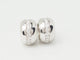 Boucles d'oreilles Créoles en or blanc 18 kt et diamants 58 Facettes 33349