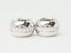 Boucles d'oreilles Créoles en or blanc 18 kt et diamants 58 Facettes 33349