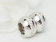 Boucles d'oreilles Créoles en or blanc 18 kt et diamants 58 Facettes 33349