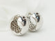 Boucles d'oreilles Créoles en or blanc 18 kt et diamants 58 Facettes 33349