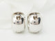 Boucles d'oreilles Créoles en or blanc 18 kt et diamants 58 Facettes 33349
