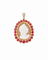 Pendentif Pendentif camée en or jaune 18 ct, rubis et diamants 58 Facettes 33399