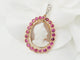 Pendentif Pendentif camée en or jaune 18 ct, rubis et diamants 58 Facettes 33399