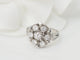 Bague 50 Bague marguerite en or blanc 18k et diamants 58 Facettes 33515